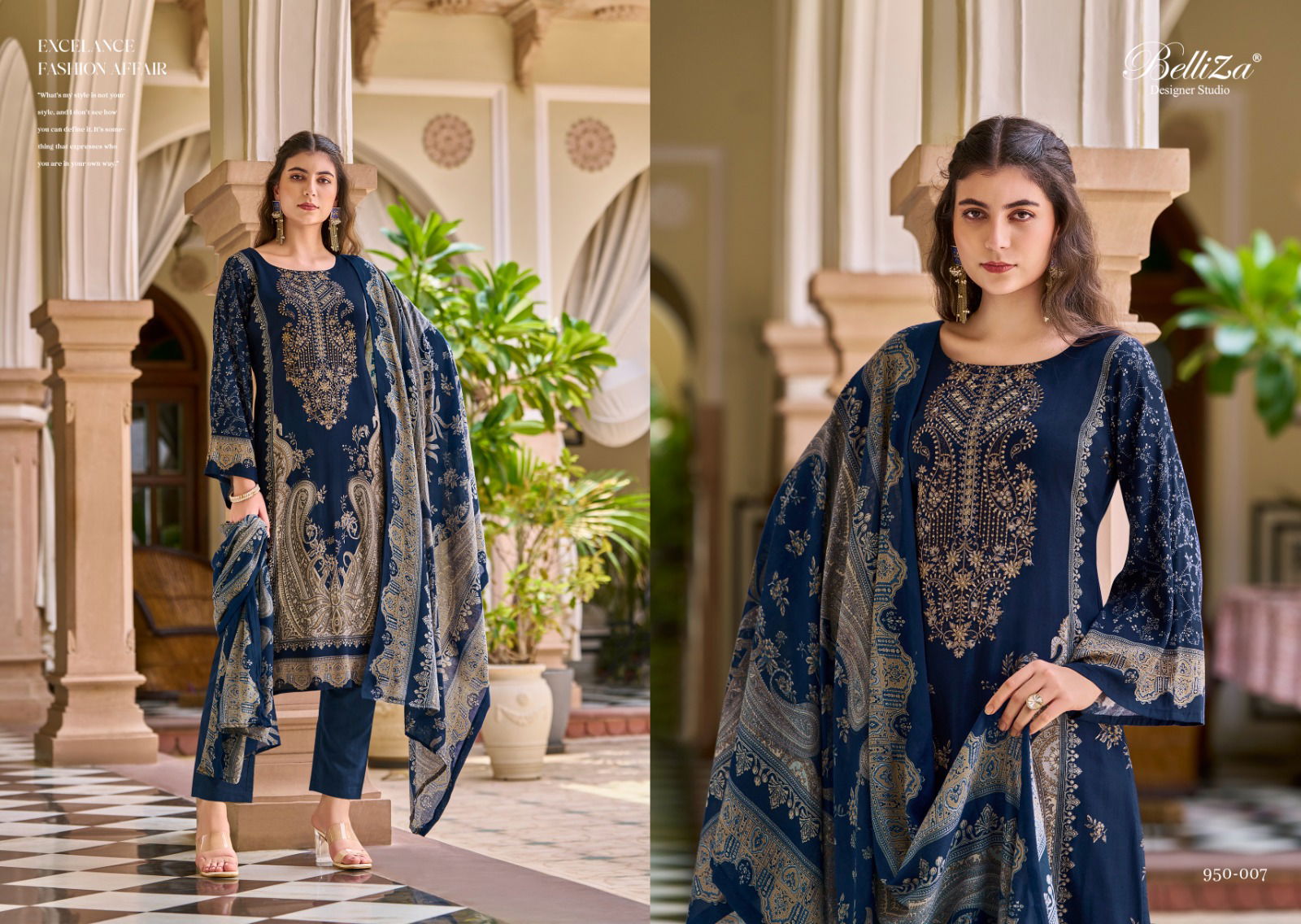 Riwayat Vol 2 By Belliza Viscose Rayon Printed Dress Material Wholesale Shop In Surat